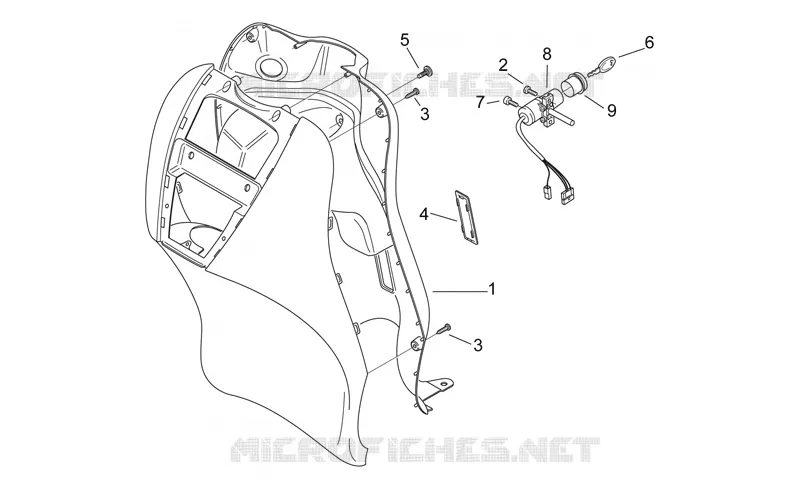 Front body V - Internal shield