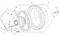 Rear wheel - drum brake