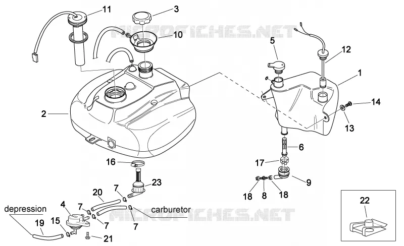 Oil and fuel tank