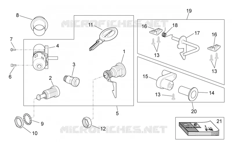 Decal - Lock hardware kit