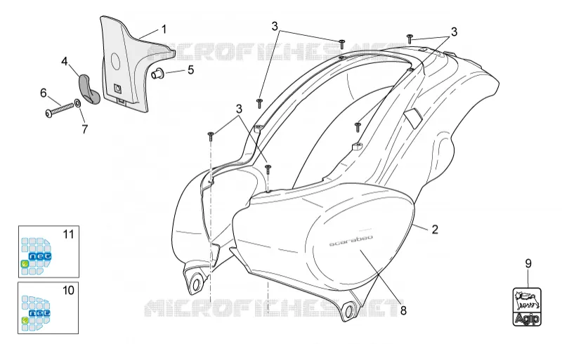 Rear body I