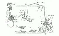Front LH/rear brake system