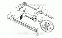 Swing arm-rear wh., alloy