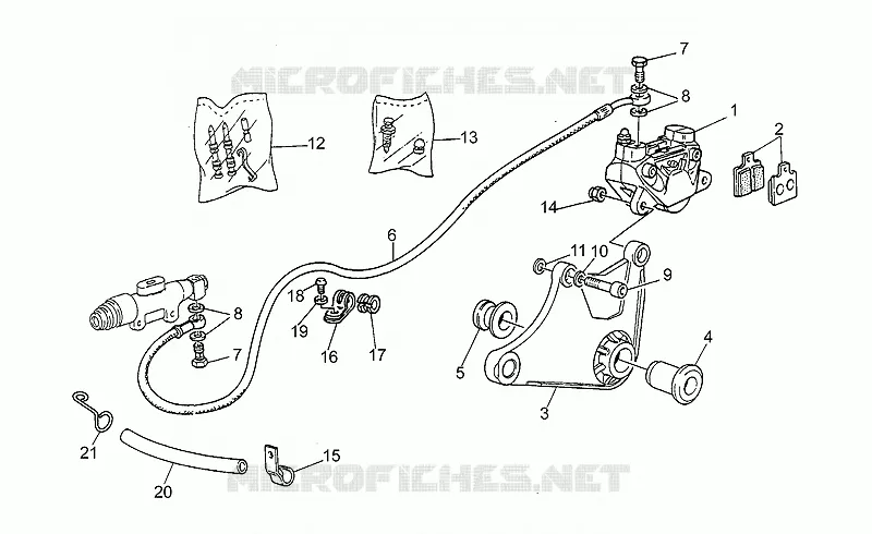Rear brake caliper