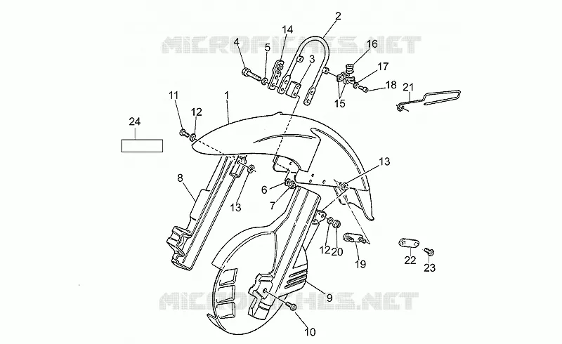 Front mudguard
