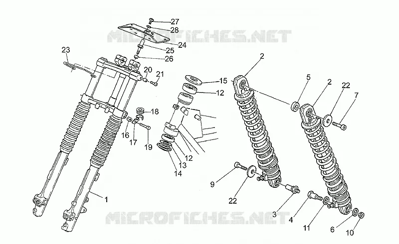 Front/rear shock absorber