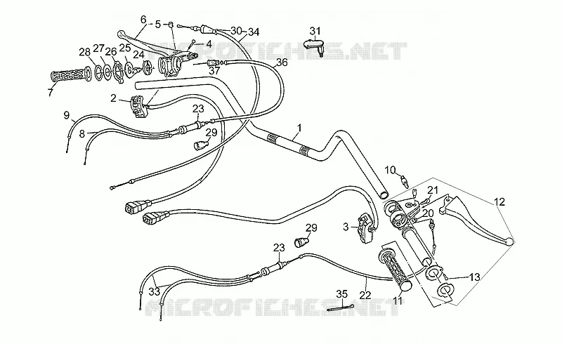 Handlebar-controls, 1st series