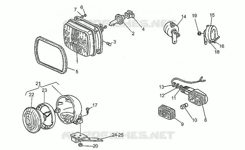 Headlight-Horn