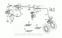 Front LH/rear brake system