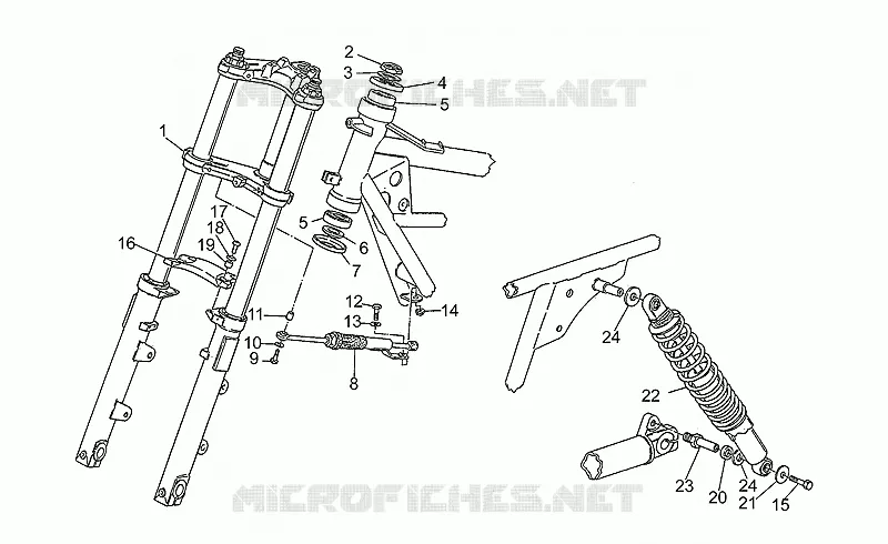 Front/rear shock absorber