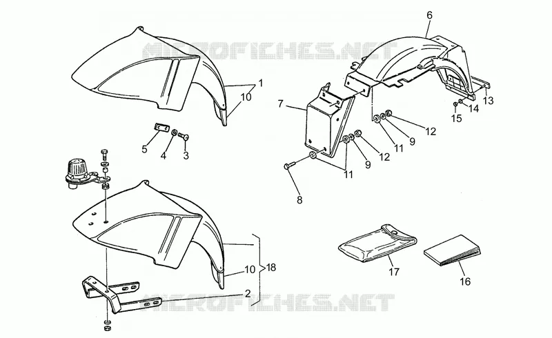 Front/Rear mudguard