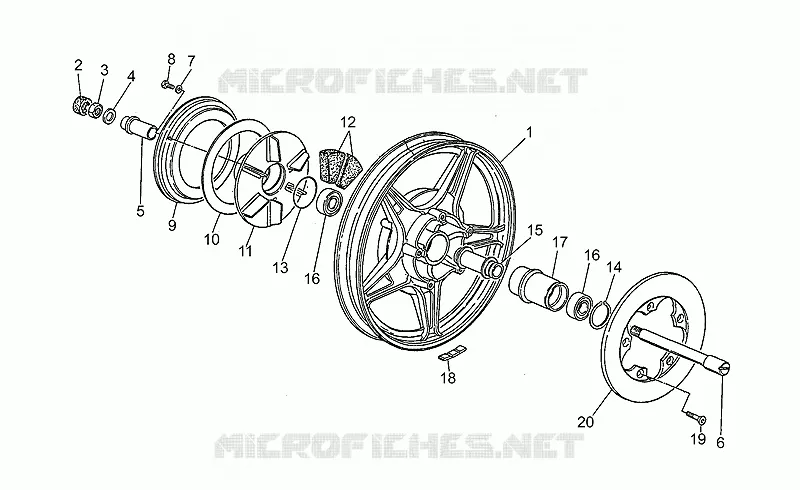 Rear wheel, 2nd series