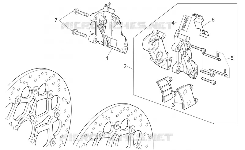 Front brake caliper