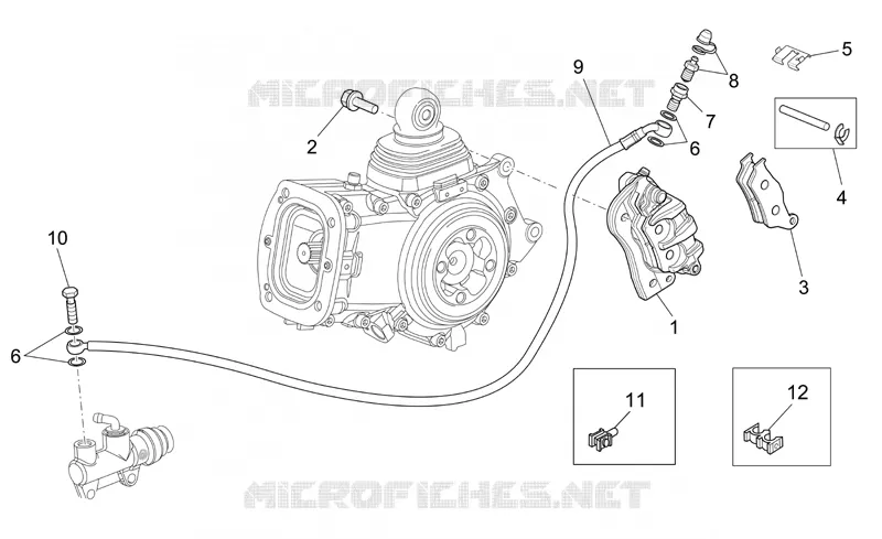 Rear brake caliper