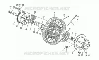 Rear wheel, spokes