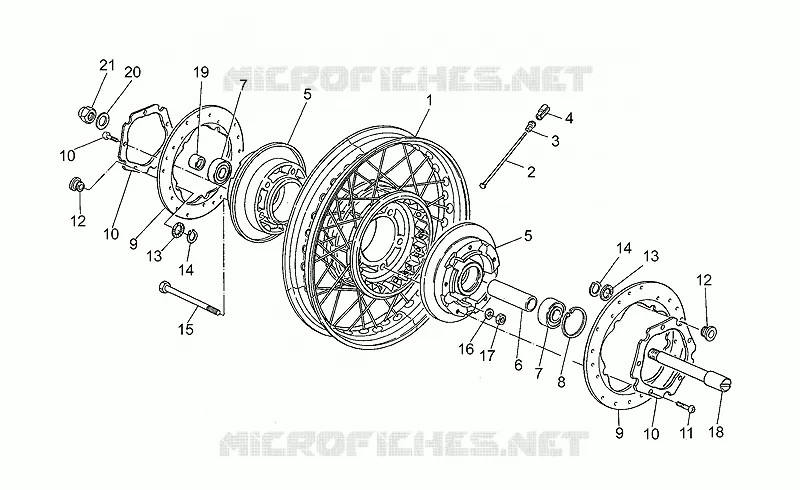 Front wheel, spokes