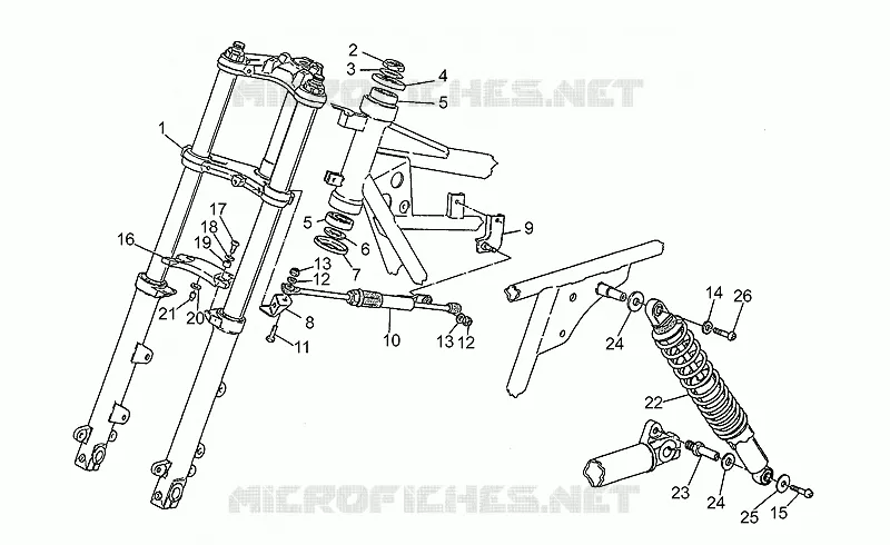 Front/rear shock absorber