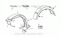 Front/rear mudguards