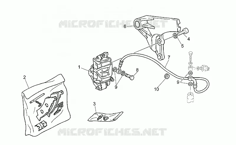 Rear brake caliper