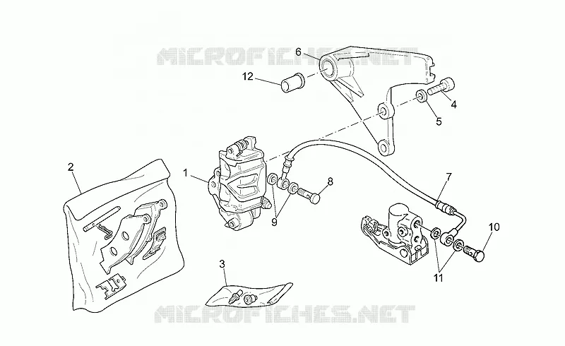 Rear brake caliper