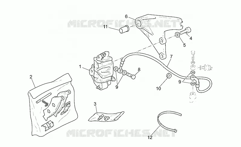 Rear brake caliper