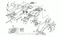 Rear fairing-seat cover