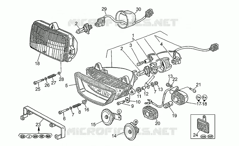 Headlight-Horn