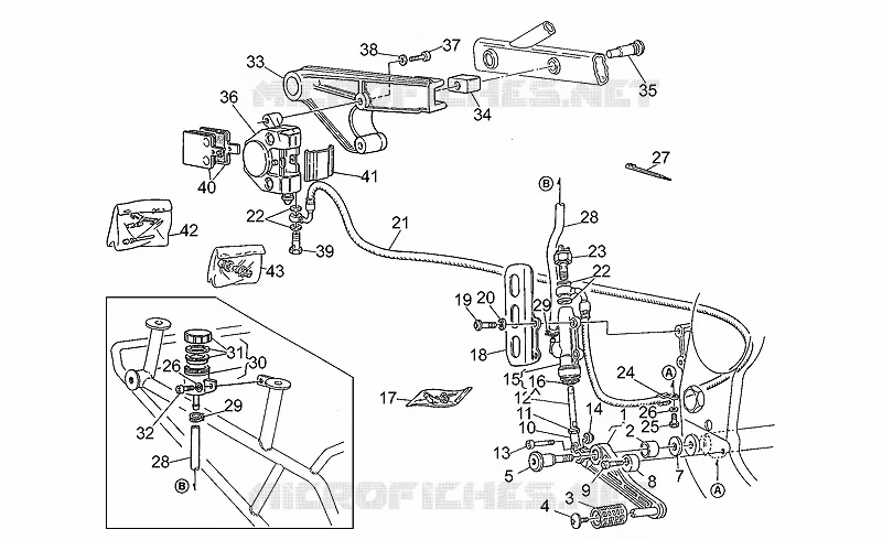 Rear brake system