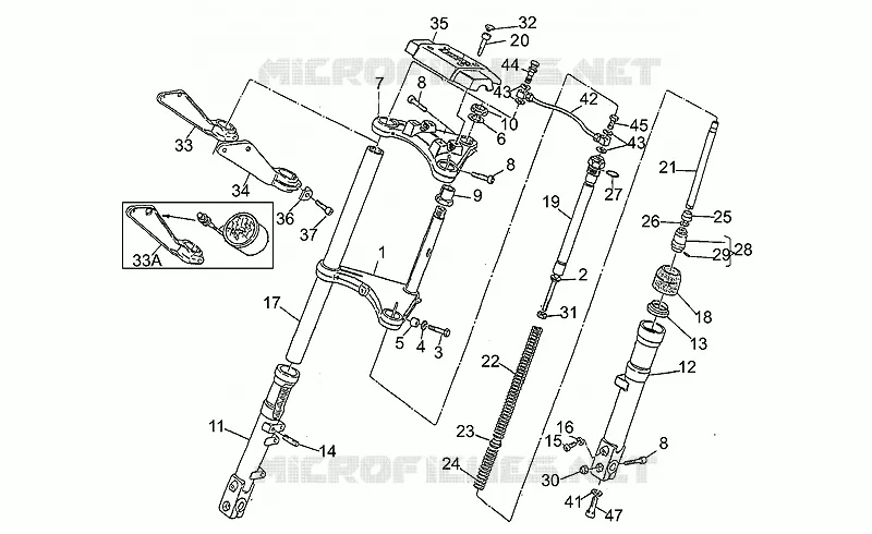 Front fork, 1st series