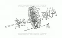 Rear wh, spokes, 1st series