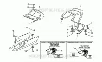 Rear fairing-seat cover