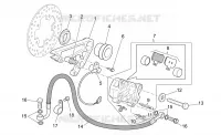 Rear brake caliper
