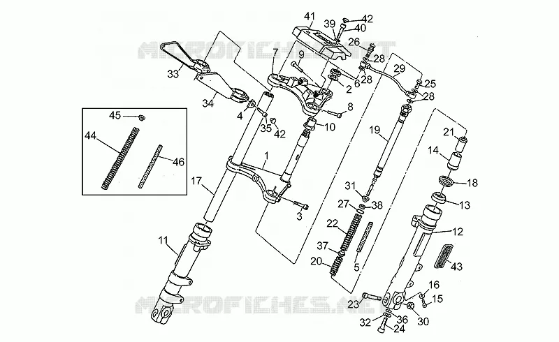 Front/rear shock absorber