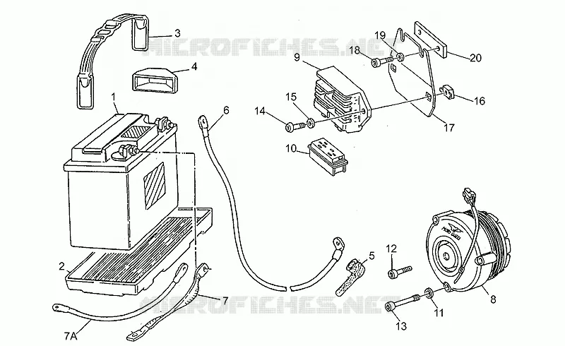 Saprisa battery - alternator