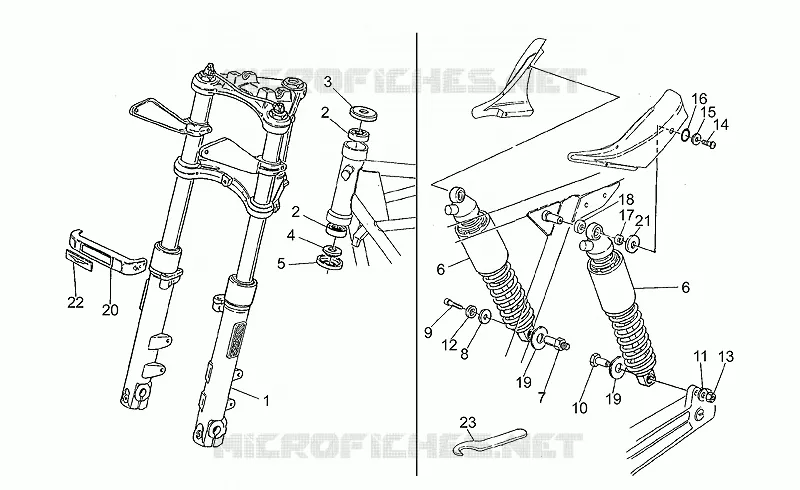 Front/rear shock absorber