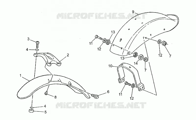 Front/Rear mudguard