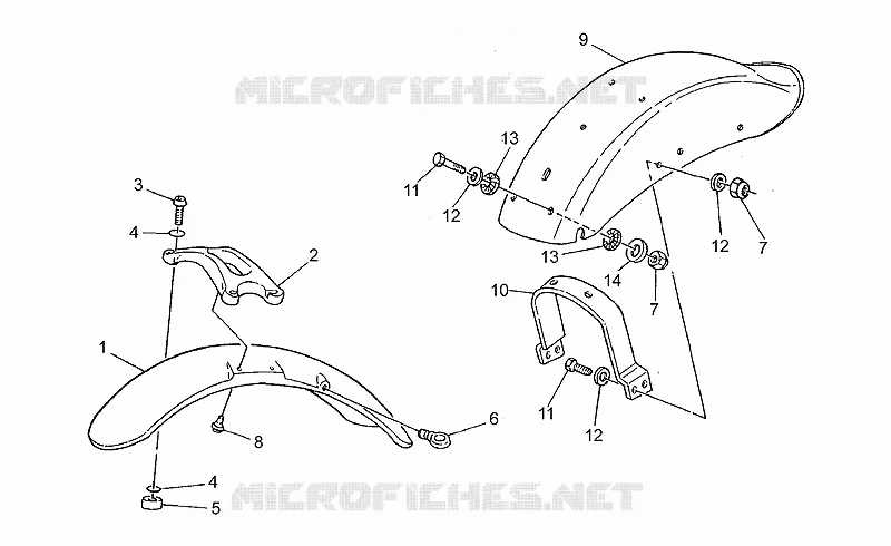 Front/Rear mudguard