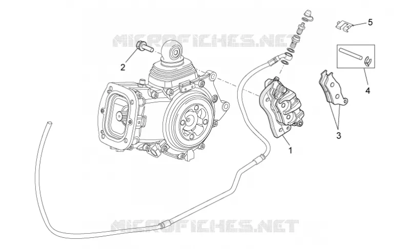 Rear brake caliper