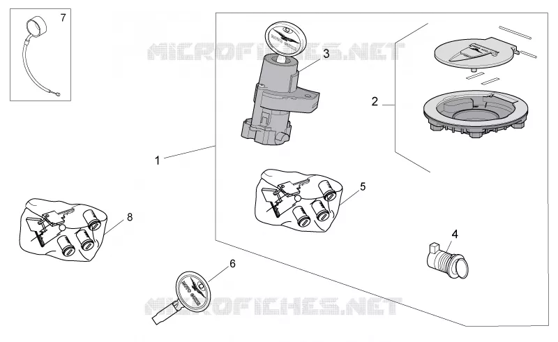 Lock hardware kit