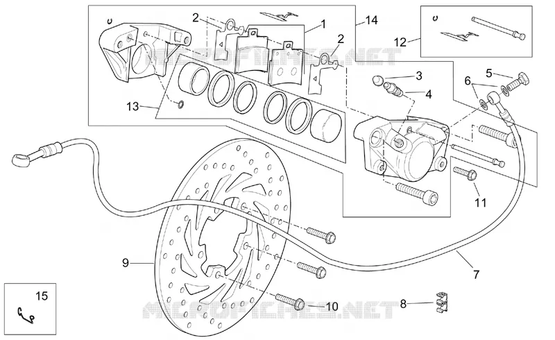Rear caliper