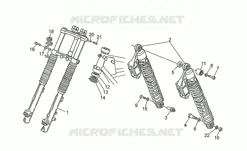 Front/rear shock absorber