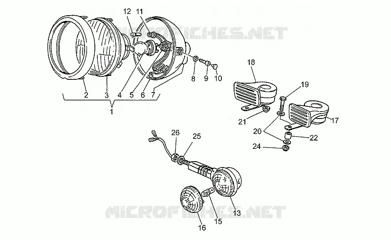 Headlight-Horn