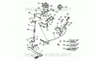 Rear master cylinder