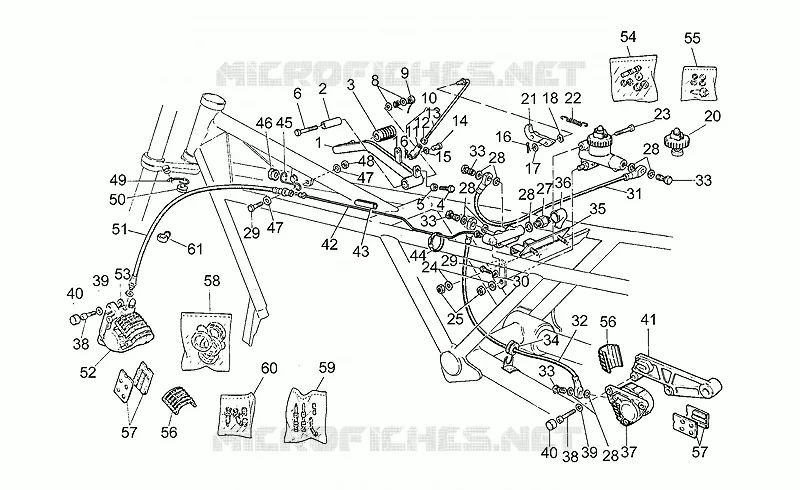 Front LH/rear brake system