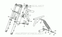 Rear suspension-fork