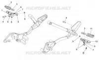 Rear footrests