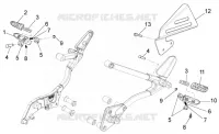 Rear footrests