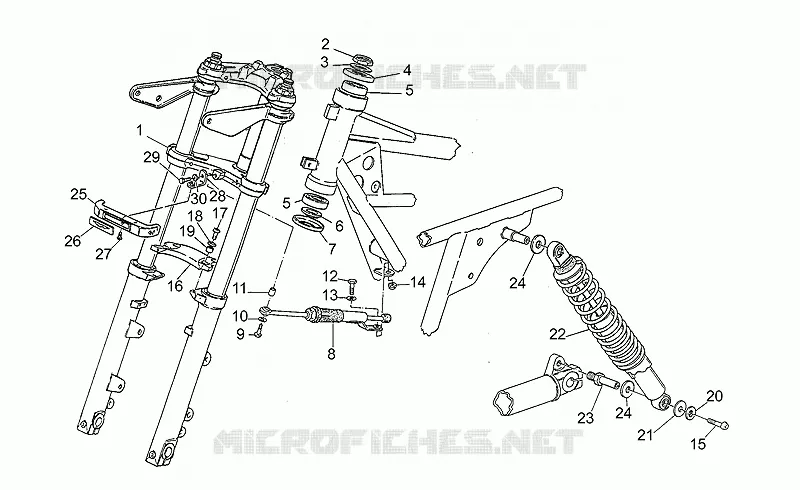 Front/rear shock absorber