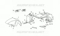 Front mudguard-rear fairing