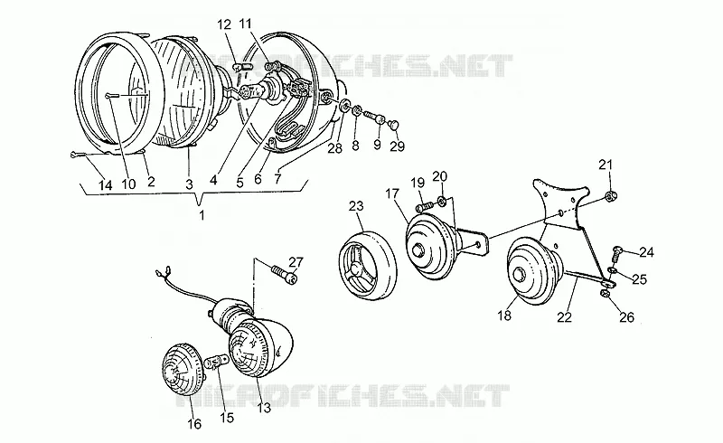 Headlight-Horn